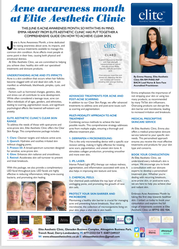 Acne Awareness Month at Elite Aesthetic Clinic: A Comprehensive Guide to Clear Skin